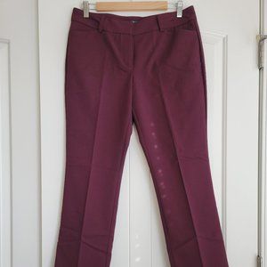 Burgundy Red Dress Pants